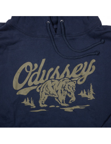 Odyssey Roam Pullover Hoodie Navy W/Olive Stitch