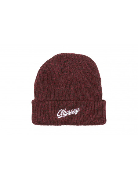 Odyssey Stitched Slugger Heather Beanie Black/Red