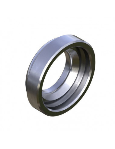 End Cap Knurled 20mm Left Thru - Onyx