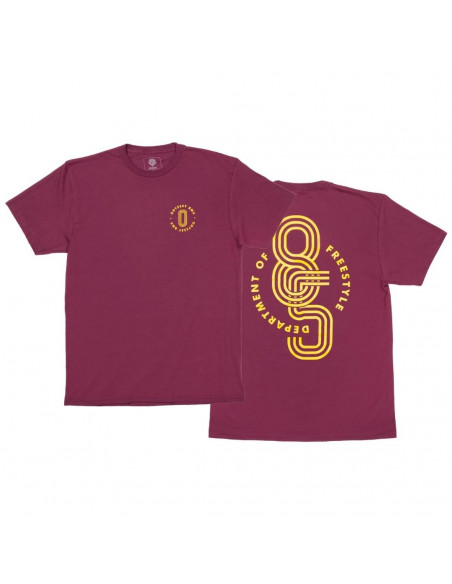 Odyssey Athens T-Shirt Burgundy / Mustard