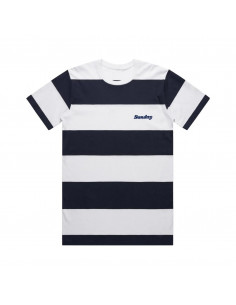 Tee Shirt Sunday Stitched Classy Game Navy / White