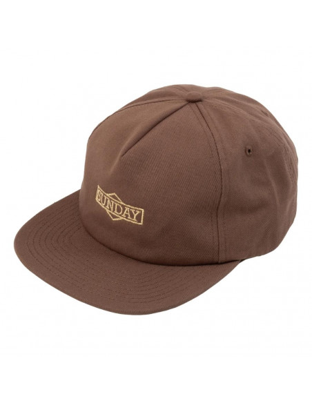 Sunday Cornerstone Snapback Brown Cap