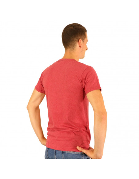 Pride Patch v2 Red Vintage Heather T-Shirt