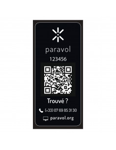 Paravol - Black Gloss Sticker