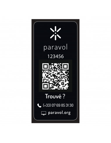 Paravol - Black Gloss Sticker