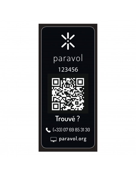 Paravol - Black Gloss Sticker