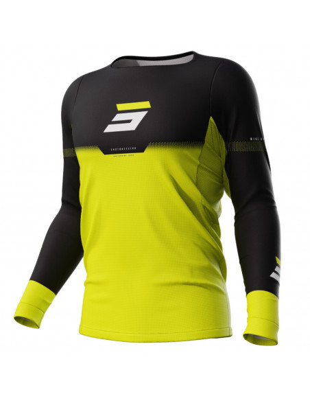 Maillot Manches Longues Shot Rogue Stok Neon Yellow - Enfant