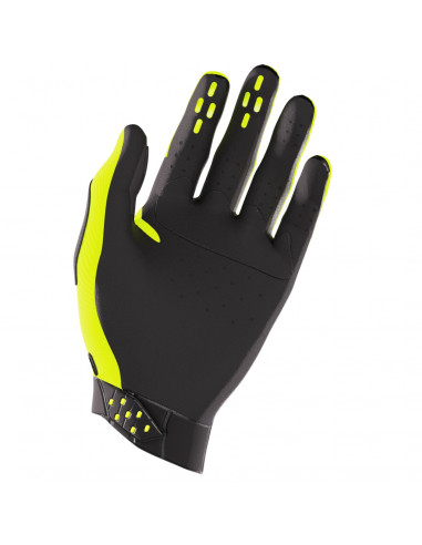 Shot Race Adult Neon Yellow Gloves