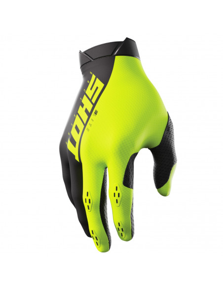 Shot Lite Adult Neon Yellow Gloves