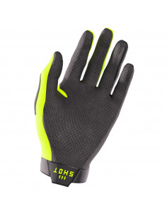 Shot Lite Adult Neon Yellow Gloves 2