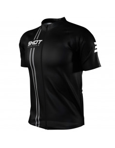 Maillot Manches Courtes Shot Unlimited Zip Noir