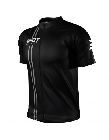 Maillot Manches Courtes Shot Unlimited Zip Noir