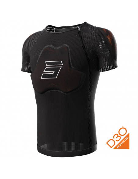 Shot Body Protector Race D3O Short Sleeves Black