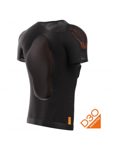 Shot Body Protector Race D3O Short Sleeves Black