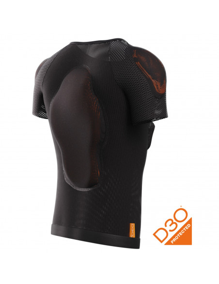 Shot Body Protector Race D3O Short Sleeves Black
