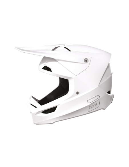 Shot Solid Race Helmet White Gloss