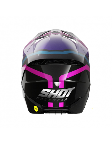 Casque Shot Race - Sky Purple Chrome