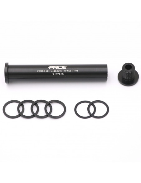 Axe 116.5mm  Pride Racing 20mm + 6 Spacers
