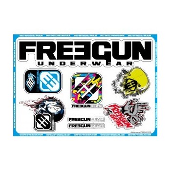 PACK STICKERS SHOT FREEGUN CAMO