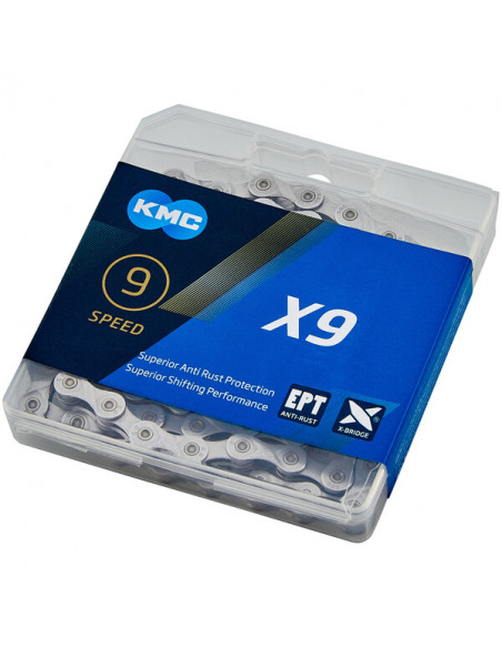 Chaine KMC X9 - Silver / Grey (En boîte)