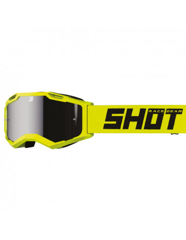 Masque Shot Assault 2.0 - Solid Iridium Neon Yellow Glossy