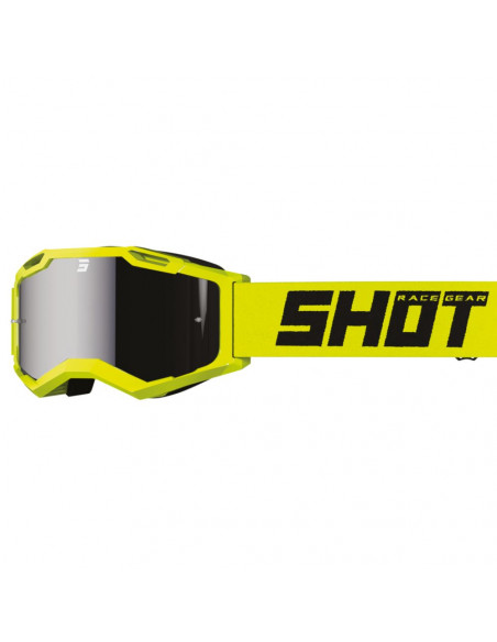 Masque Shot Assault 2.0 - Solid Iridium Neon Yellow Glossy