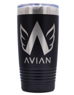 Avian Insulated Thermos Mug - 600ML - Black