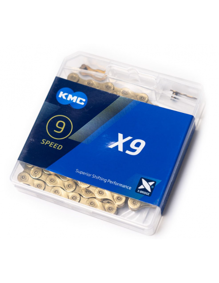 Chaine KMC X9 Ti-N - Gold (En boîte)