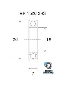 BlackBearing Bearing 15267-2RS 2