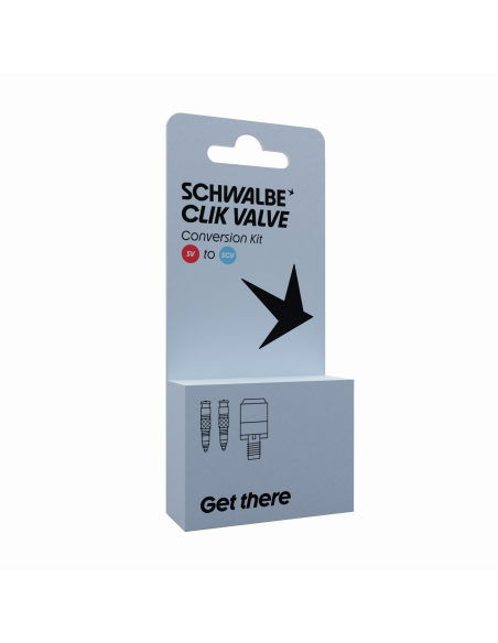 Obus et Adaptateur Embout De Pompe Schwalbe Clik Valve