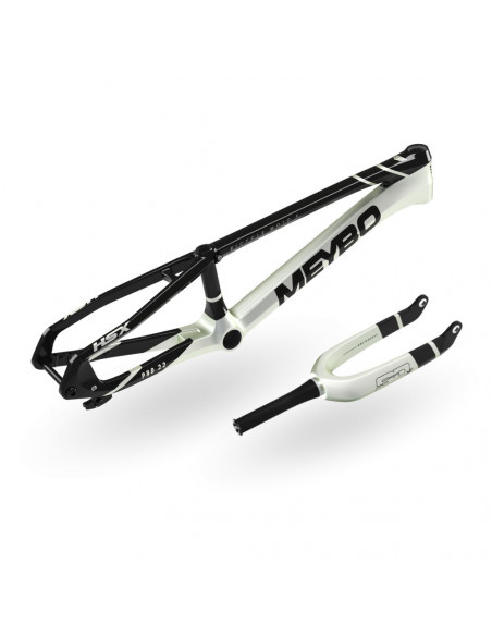 Kit Cadre/Fourche Meybo HSX Carbon 2025 - Black/Pearl White