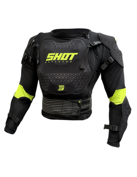 Shot Body Protector Optimal 2.0 Black/Neon Yellow Adult