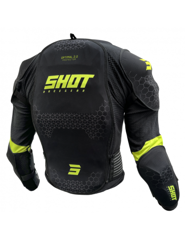Shot Body Protector Optimal 2.0 Black/Neon Yellow Adult