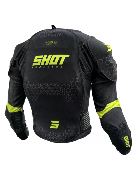 Shot Body Protector Optimal 2.0 Black/Neon Yellow Adult