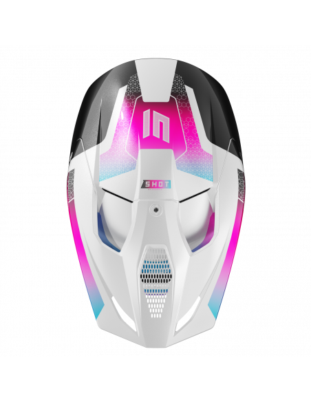 Shot Race Phaser Helmet - Black Blue Pink Pearly
