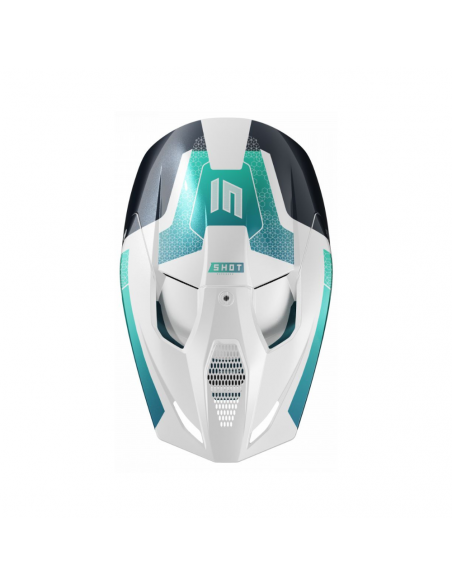 Shot Race Phaser Helmet - Blue Turquoise Pearly