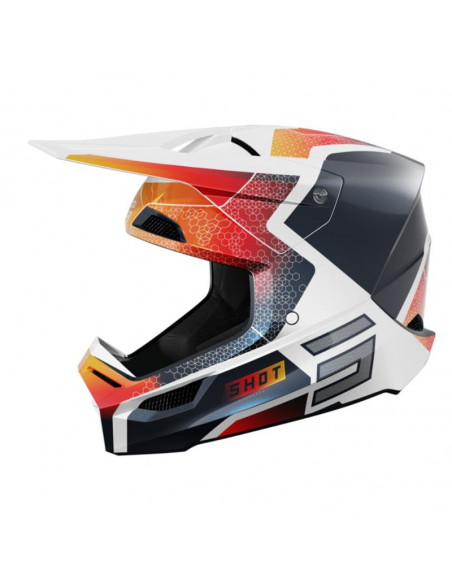 Shot Race Phaser Helmet - Blue Red Pearly