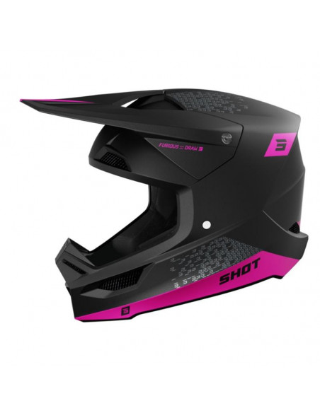 Shot Furious Helmet - Draw Pink Matt