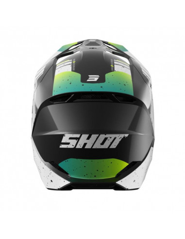 Shot Furious Helmet - Mirage Blue Neon Yellow Pearly