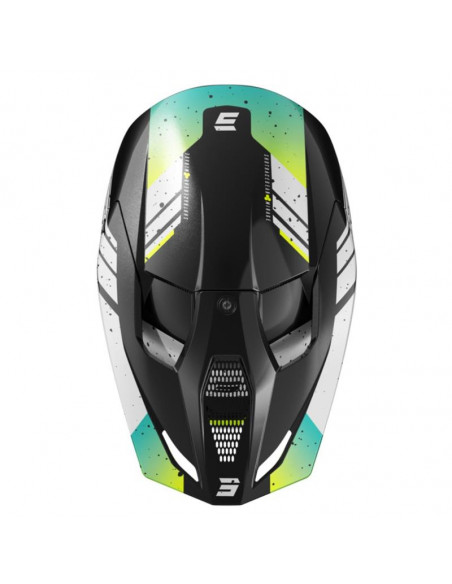Shot Furious Helmet - Mirage Blue Neon Yellow Pearly