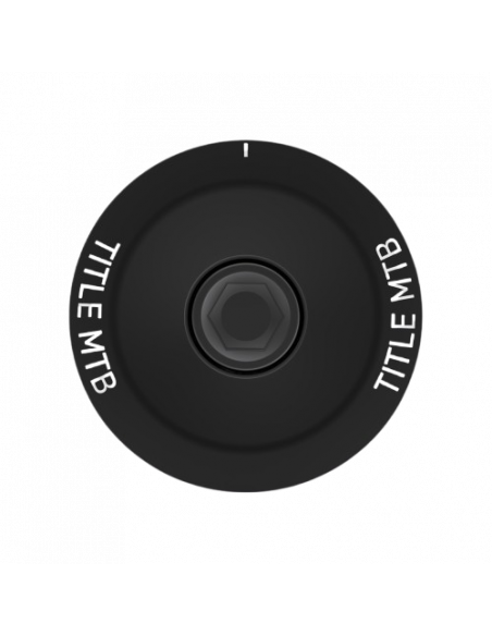 Top Cap Title - Black