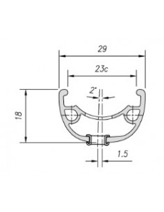 Mach1 Klixx Disc Rim 24" - 36H 2