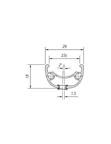 Mach1 Klixx Disc Rim 24" - 36H