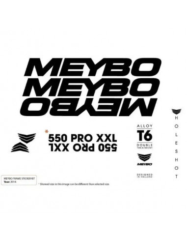 Meybo Holeshot Stickers Pack - Black