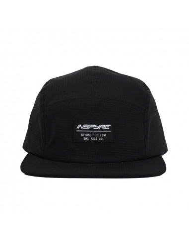 Inspyre 5 Panel Cap - Beyond The Line Patch - Black