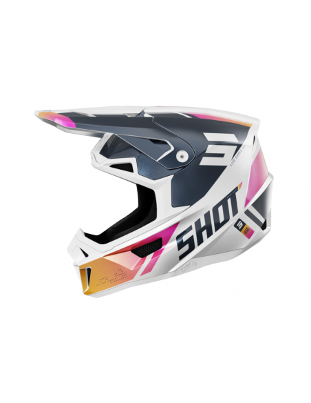 Shot Lite Helmet - Ultra Blue Orange Pink Pearly