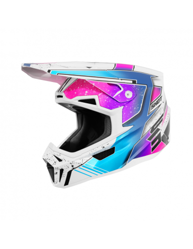 Shot Lite Helmet - Racing White Pink Pearly