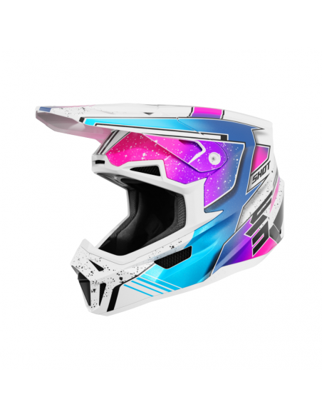Casque Shot Lite - Racing White Pink Pearly