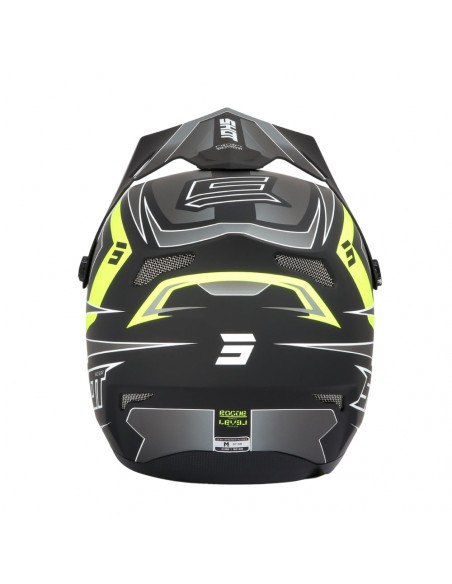 Shot Rogue Kid Helmet - Level - Black Neon Yellow Matt