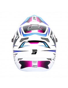 Casque Shot Rogue Enfant - Level - White Blue Pearly 2